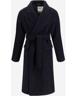 Valstar Wool Robe Coat - Blue