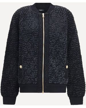 Balmain Zip Jacket With Sequin Details - Blue