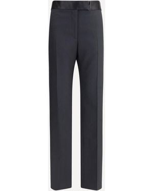 Tom Ford Woll And Silk Pants - Blue