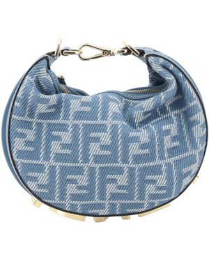 Fendi Borsa Hobo Graphy Mini - Blu