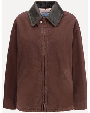 Prada Canvas Old Peacoat - Brown