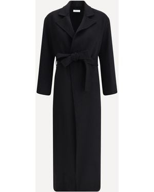 Aftercoat Long Robe Coat - Black