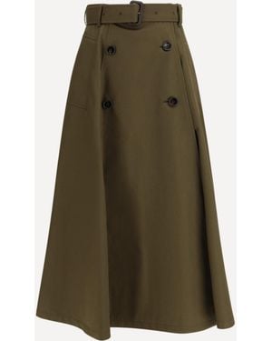 Burberry Trench Midi Skirt - Green
