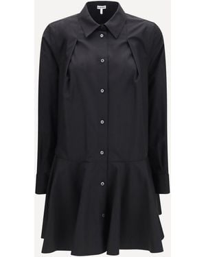 Loewe Cotton Shirt Dress - Black