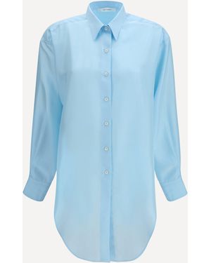 Umit Benan Sailor Marisca Silk Shirt - Blue