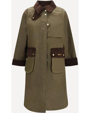 Barbour Waxed Coat - Green