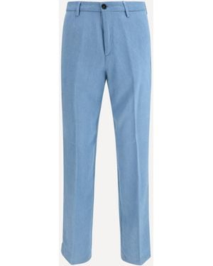 Cruna Tailored-Cut Trousers - Blue