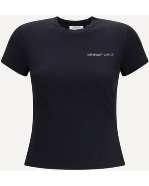 Off-White c/o Virgil Abloh Printed T-Shirt - Black