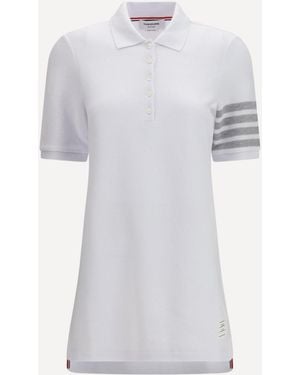 Thom Browne Piqué Polo Dress - White