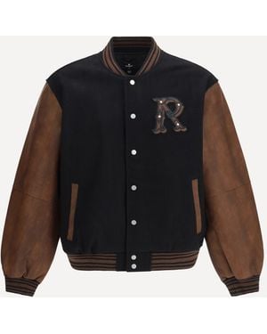 Represent Vintage Varsity Jacket - Black