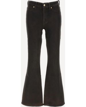7FOR Jeans Leggy A Zampa - Nero