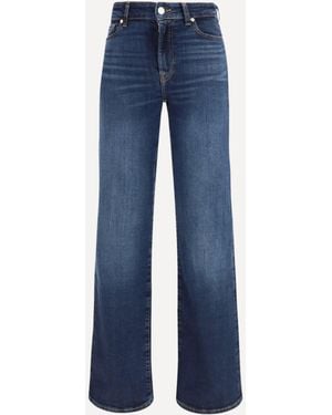 7FOR Slim Illusion Bootcut Jeans - Blue