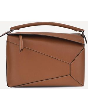 Loewe Borsa A Mano Puzzle Edge Large - Marrone