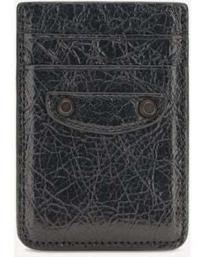 Balenciaga Le City Magnetic Card Holder - Black