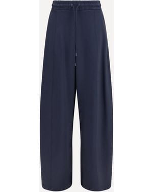 Max Mara Olmo Technical Cotton Jersey Pants - Blue