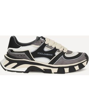 Dolce & Gabbana Trainers With Mesh Details - White