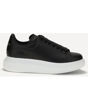 McQueen Leather Trainers - White