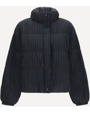 GONGDID DESIGN Reversible High-Neck Puffer Jacket - Blue