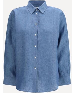 Rohe Linen Shirt - Blue