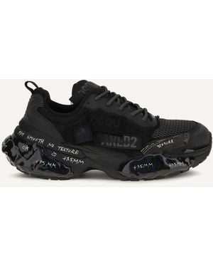 DSquared² Faster Sneakers With Mesh Inserts - Black