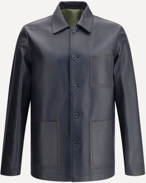 Valstar Luke Leather Jacket - Blue