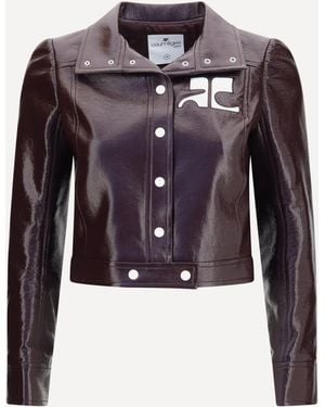 Courreges Reedition Vinyl Jacket - Blue