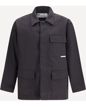 GR10K Jacket With A Classic Collar - Blue