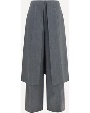 THE LATEST Pantaloni Sartoriali Con Gonna Applicata - Grigio