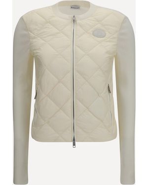Burberry Quilted Knit Cardigan - White