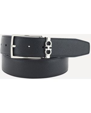 Ferragamo Reversible Belt - White