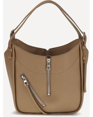 Loewe Hammock Flip Leather Handbag - Brown