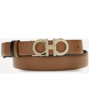 Ferragamo Reversible Leather Belt - Brown