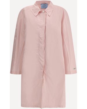 Prada Taffeta Tec Coat - Pink