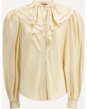 Gucci Beige Silk Shirt - Yellow