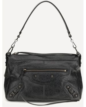 Balenciaga Borsa A Tracolla Le City Moto Piccola - Nero