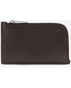 Burberry Check Zipped Card Holder - Black
