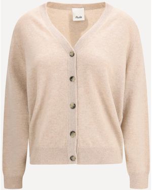 Allude Cashmere Cardigan - Natural