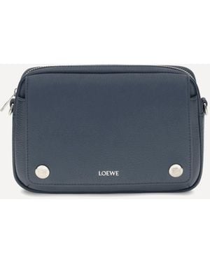 Loewe Small Pebble Shoulder Bag - Blue