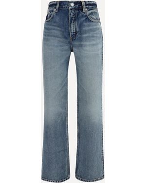 Alaïa Straight-Leg Denim Jeans - Blue