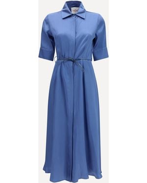 Crida Milano Baldo Chemisier Dress - Blue