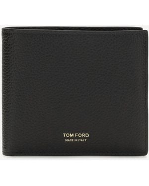 Tom Ford Portafogli Bifold Con Stampa - Nero