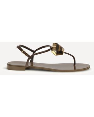 Giuseppe Zanotti Pia Muse Sandals - Natural