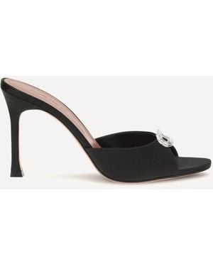 AMINA MUADDI Camelia Mule Sandals - Natural