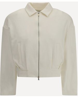 Max Mara Pure Argenta Cropped Sweatshirt - White