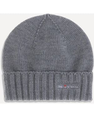 Kiton Wool Beanie Hat - Gray