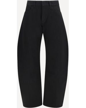 Alaïa Low Rise Rounded Jeans - Black