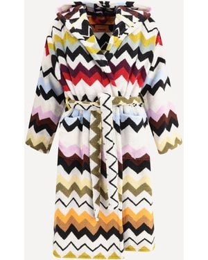 Missoni Murrina Hooded Bathrobe - White