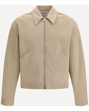 Valstar Suede Bomber Jacket - Natural