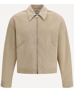 Valstar Suede Bomber Jacket - Natural