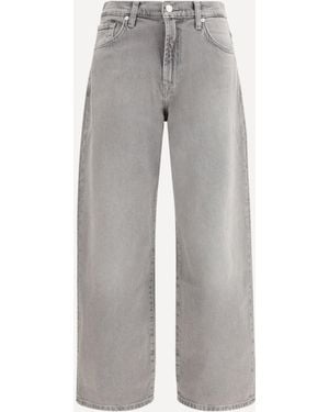 7FOR Bonnie Curvilinear Baggy Jeans - Grey